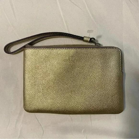 Coach Gold Wristlet - Picture 1 of 6
